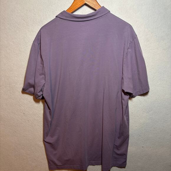 Peter Millar Pocket Polo Shirt Mens XL Purple Cotton Golf Seaside Wash - Picture 4 of 8